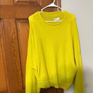 Sonoma Vibrant Yellow Crew Neck Sweater XL  30 in armpit to armpit some wear